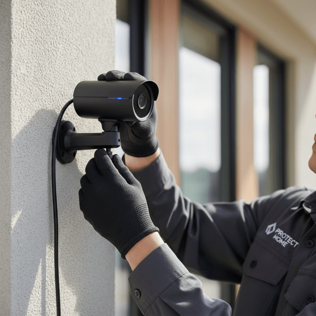 Security camera setup